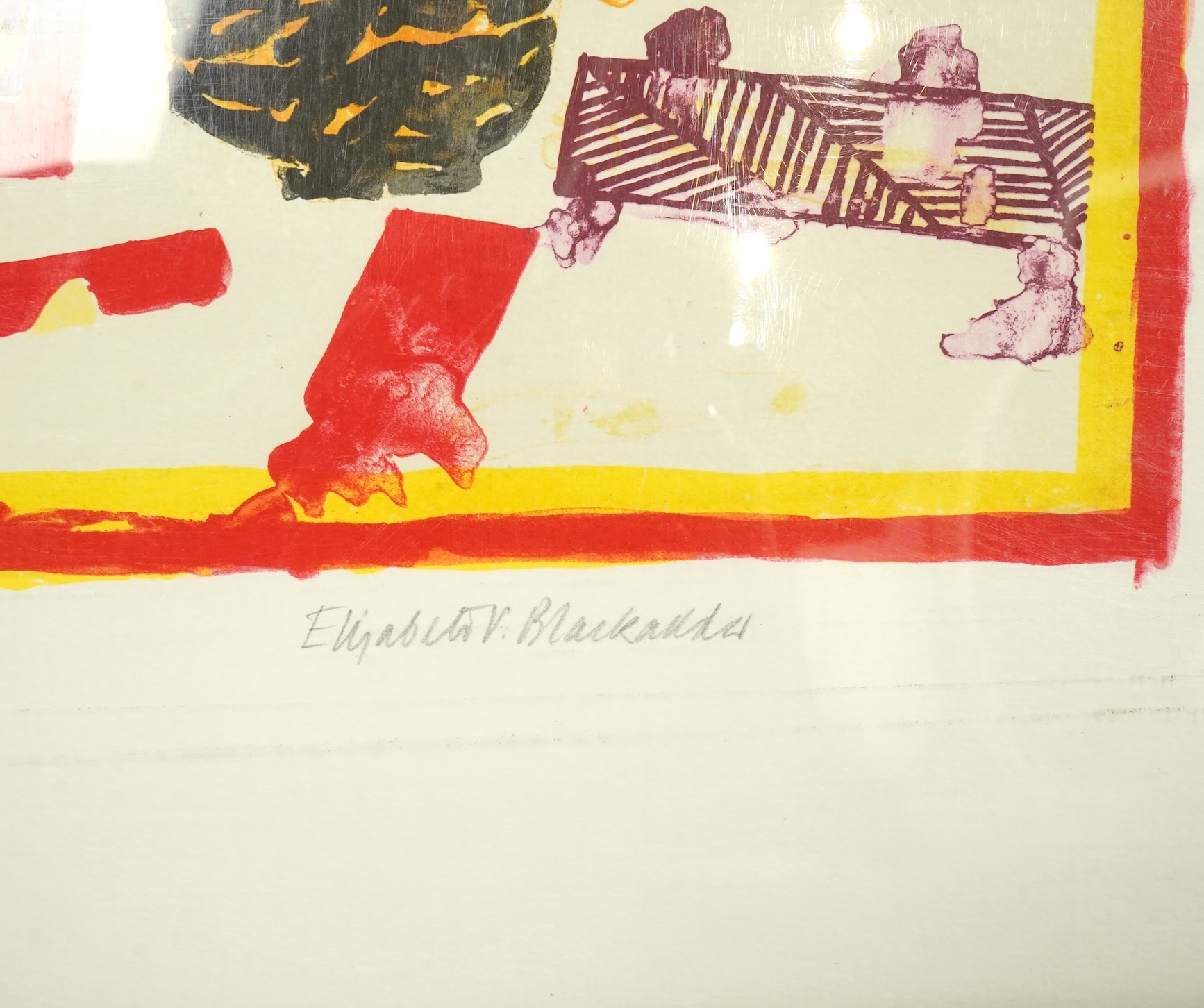 Dame Elizabeth Blackadder DBE, RA, RSA (1931-2021), Still life with Pagoda, colour lithograph, 56 x 72cm